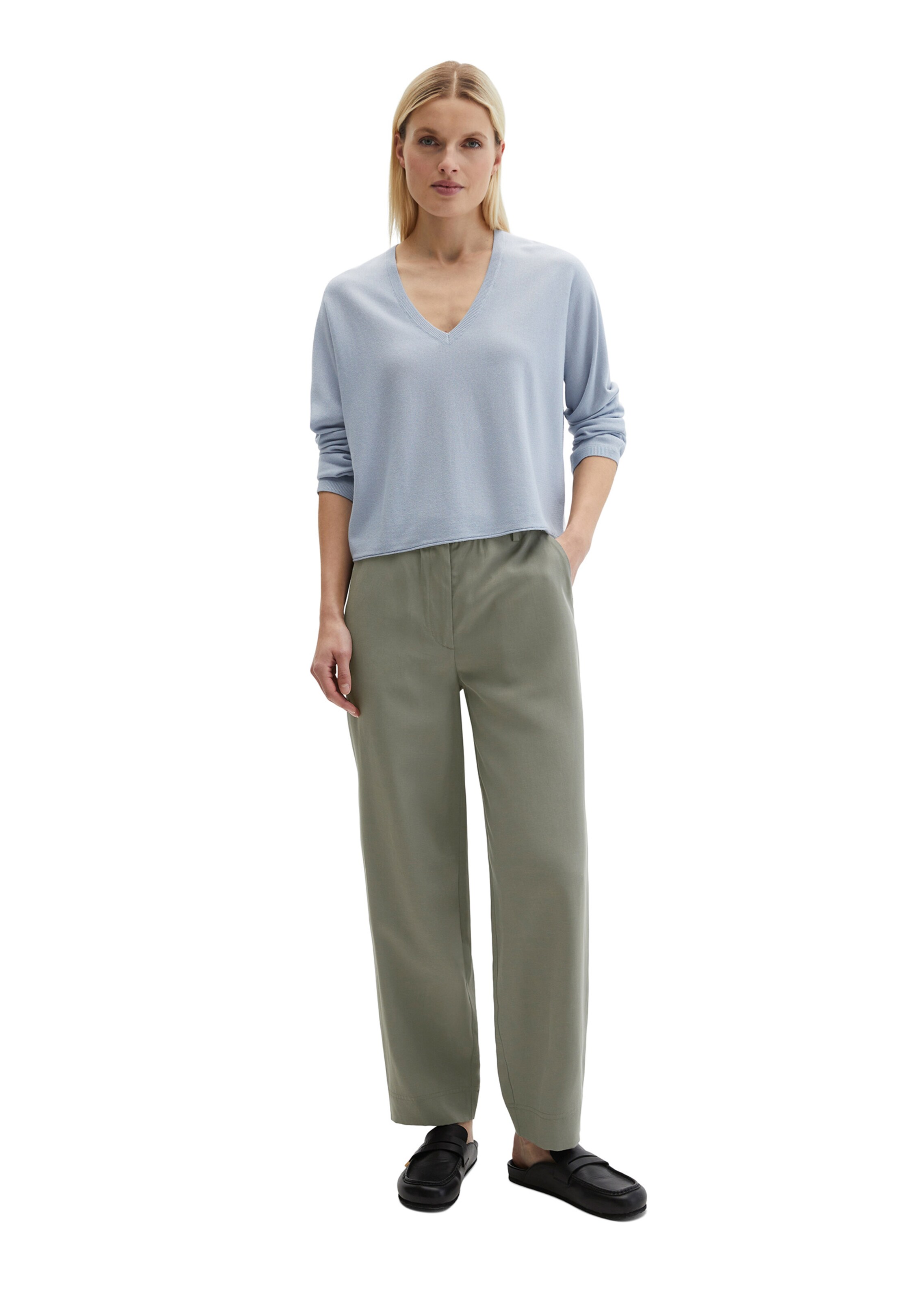 Loosefit Pantalon Marc O'Polo en vert