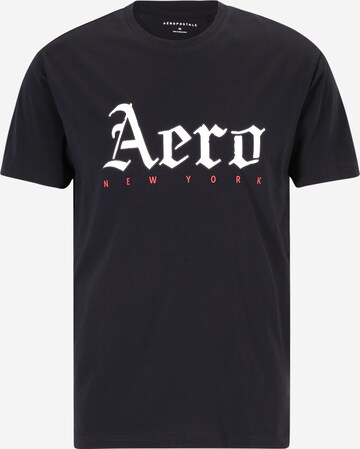 AÉROPOSTALE Shirt in Black: front