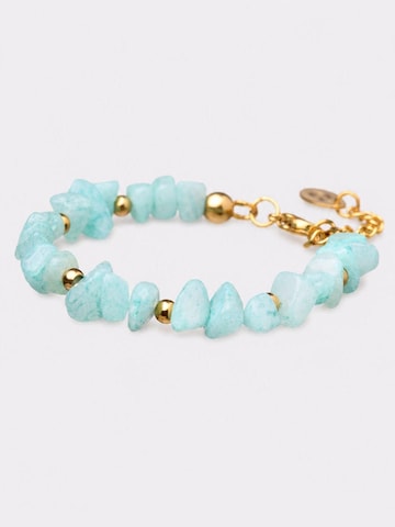 THE GEM STORIES JEWELRY Armband 'Aqua Jade Cascade Bracelet' i blå: framsida