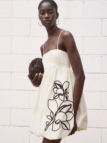 MANGO Kleid 'BARI' in Weiß: Vorderseite
