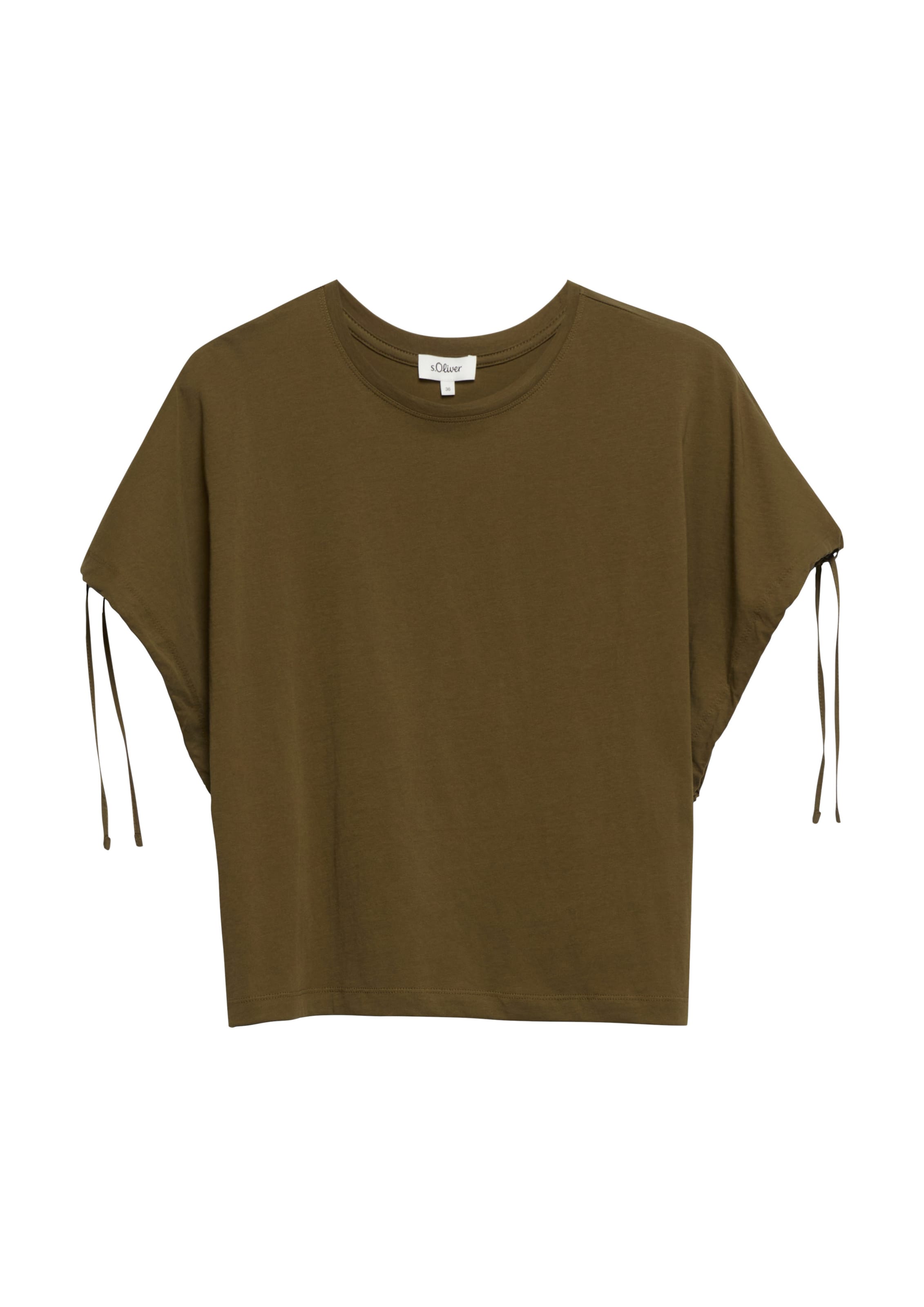 s.Oliver Shirt in Bruin: voorkant