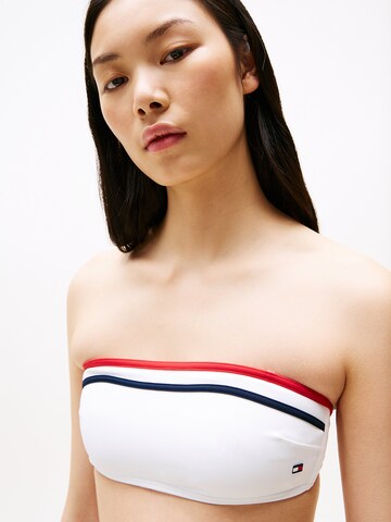 TOMMY HILFIGER Bandeau Bikini top in White