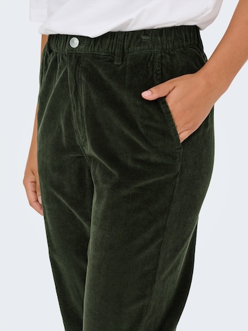 ONLY - regular Pantalón 'ONLFLORA' en verde