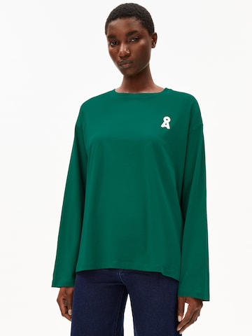 ARMEDANGELS Longsleeve ICONIC Å FIETAA (GOTS) in Grün: Vorderseite