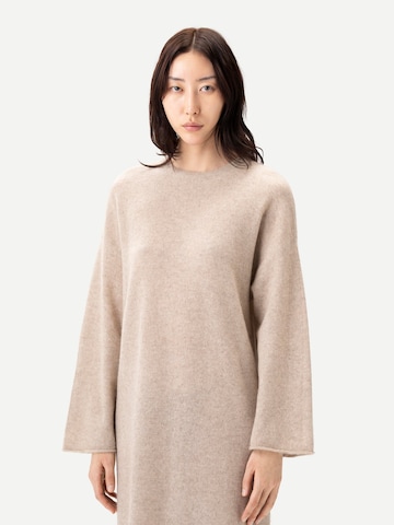 GOBI Cashmere Strickkleid 'Long Cashmere Sweater Dress'‌‌‌ in Beige