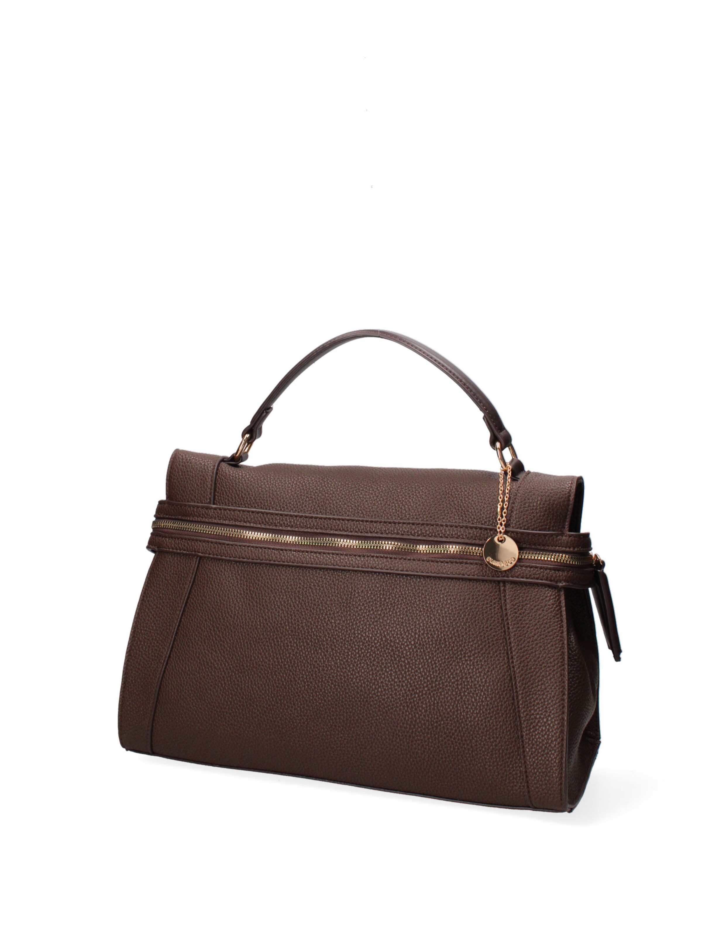 Borsa a mano 'Borsa a Mano Donna Ecopelle - Zip e Tracolla Rimovibile' di Diana&Co. in beige