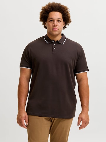 Jack & Jones Plus Shirt in Brown: front