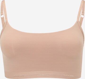 Soutien-gorge Calvin Klein Underwear Plus en beige : devant