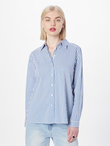 Emily Van Den Bergh Blouse in Blauw: voorkant