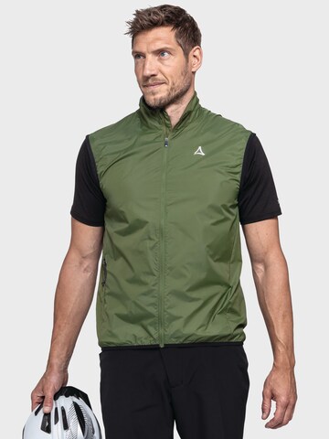 Schöffel Vest ' Bike Vest Style Cannobio MNS ' in Green: front