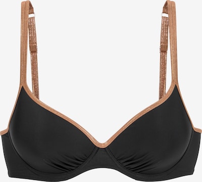 Bikinio viršutinė dalis iš Bruno Banani, spalva – rusva / juoda, Prekių apžvalga