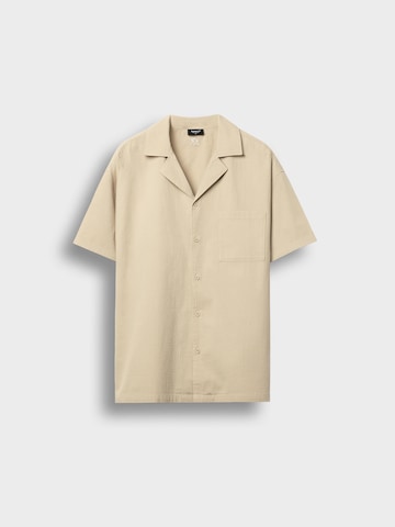 Burocs Regular Fit Hemd‌‌‌‌‌ in Beige: Vorderseite
