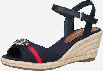 TOM TAILOR - Sandalias en azul: frente