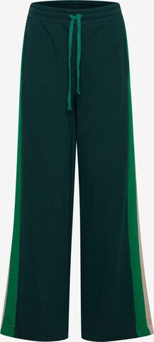 The Jogg Concept Wide leg Pants 'SAFINE' in Green: front