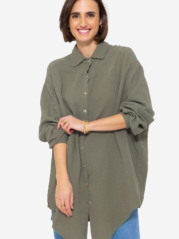 SASSYCLASSY Bluse 'lange Variante'‌‌‌‌‌‌‌‌ in Grün
