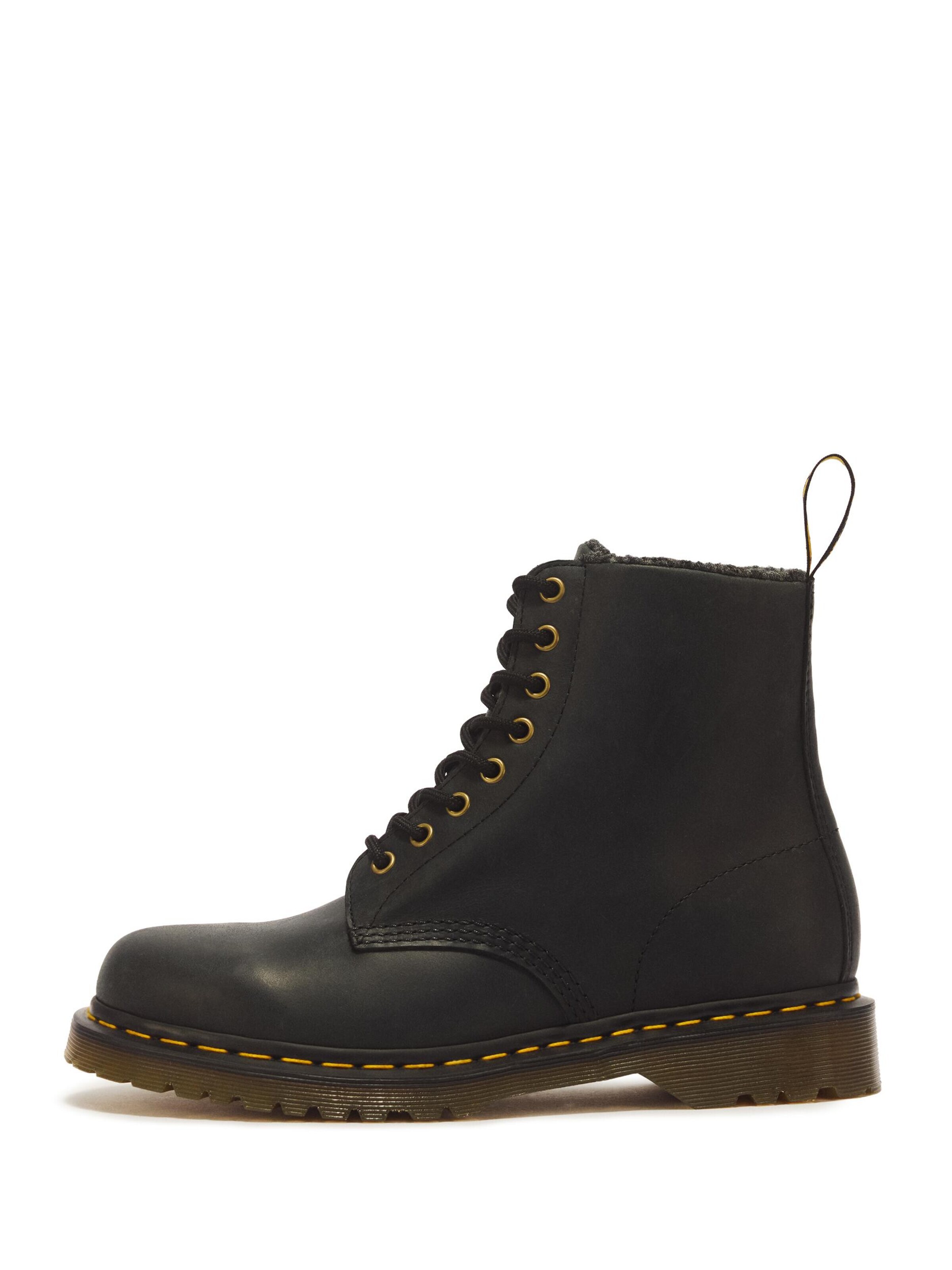 Dr. Martens Lace-Up Boots '1460 Pascal WL crazy horse' in Black: front