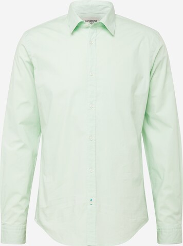 SCOTCH & SODA Regular fit Button Up Shirt 'Essential' in Green: front