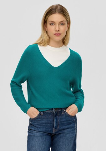 s.Oliver Pullover i blå: forside