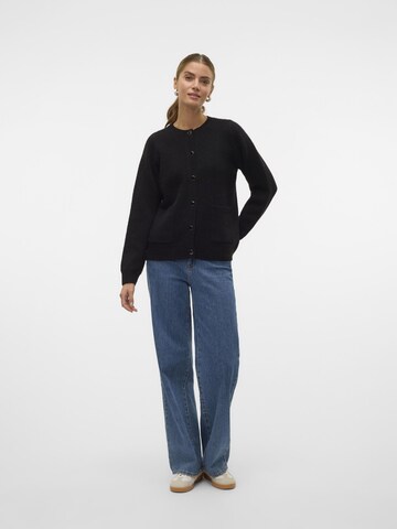 VERO MODA Knit cardigan 'LULEE' in Black
