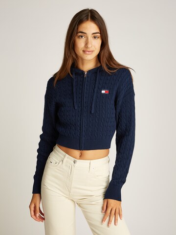 Tommy Jeans Strickjacke in Blau: Vorderseite