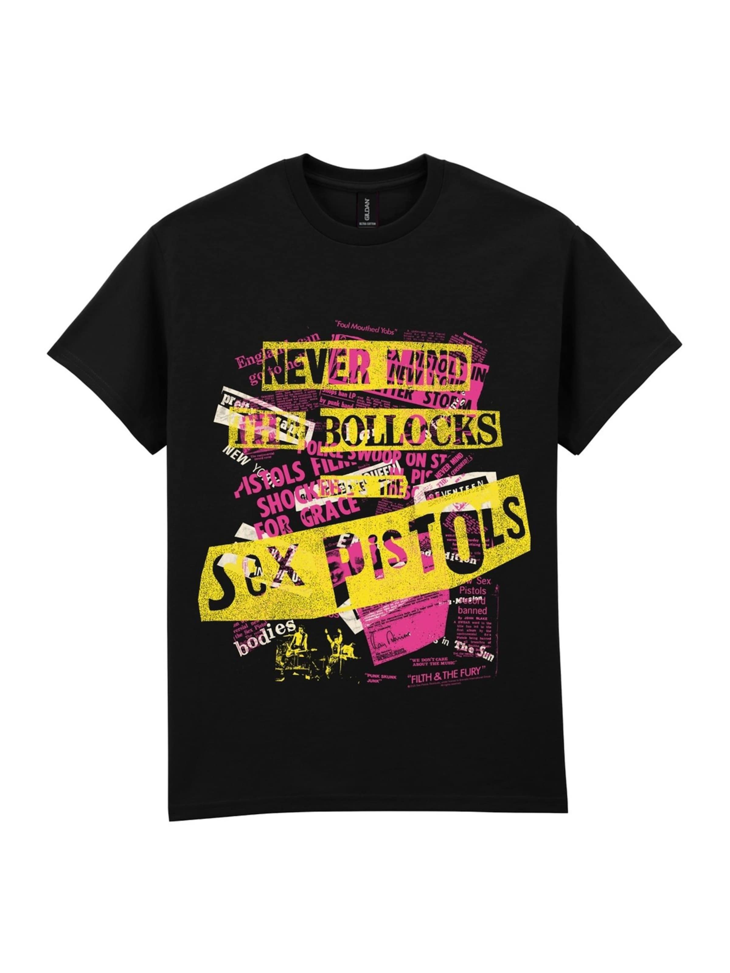 Rockshirts Shirt 'Pistols Never Mind The Bollocks' in Black: front