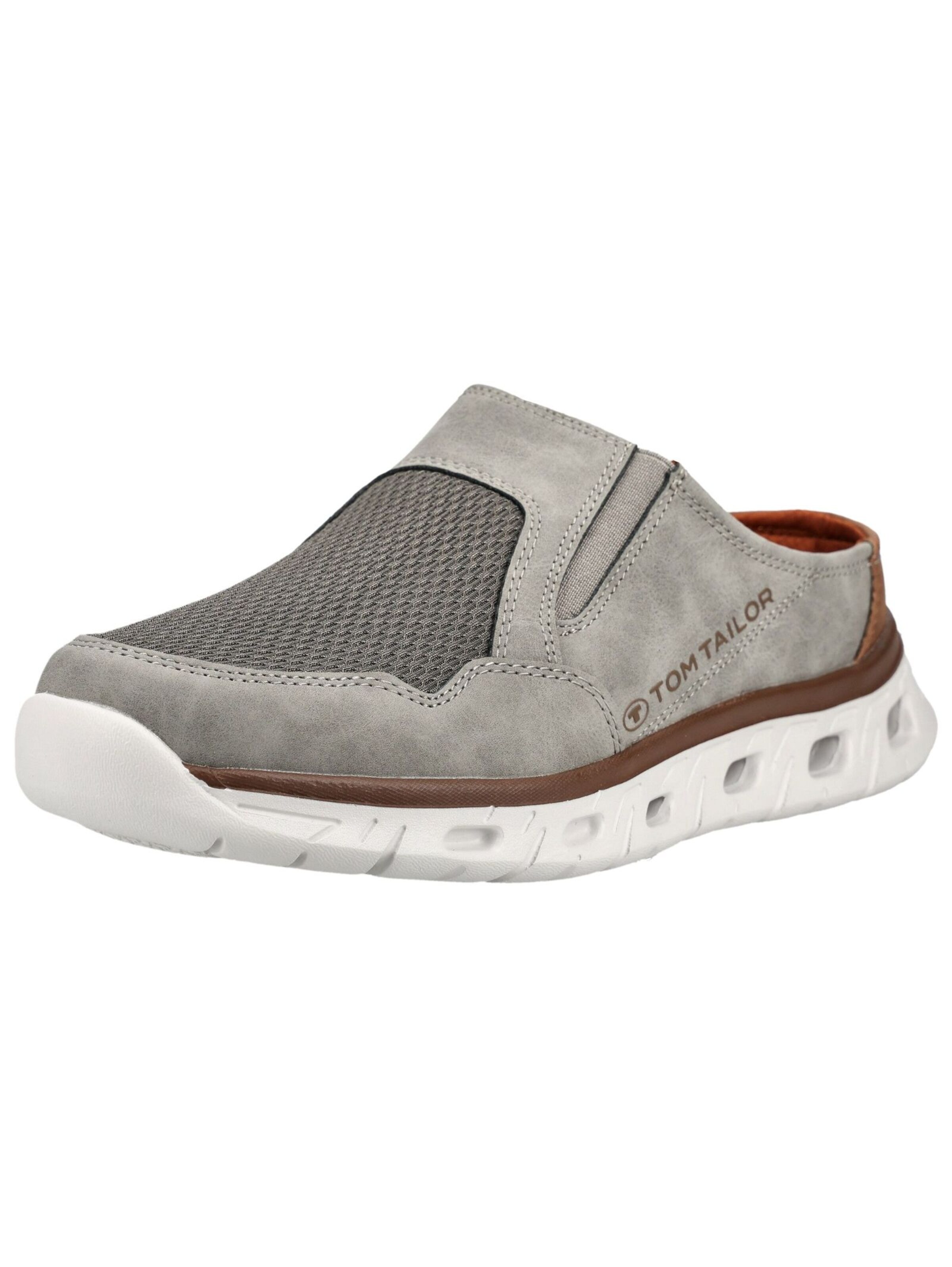 TOM TAILOR Mule en gris / gris clair / merlot, Vue avec produit