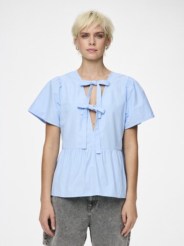 PIECES Bluse 'PCUla' i blå: forside