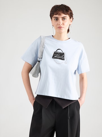 Karl Lagerfeld Μπλουζάκι σε μπλε: μπροστά