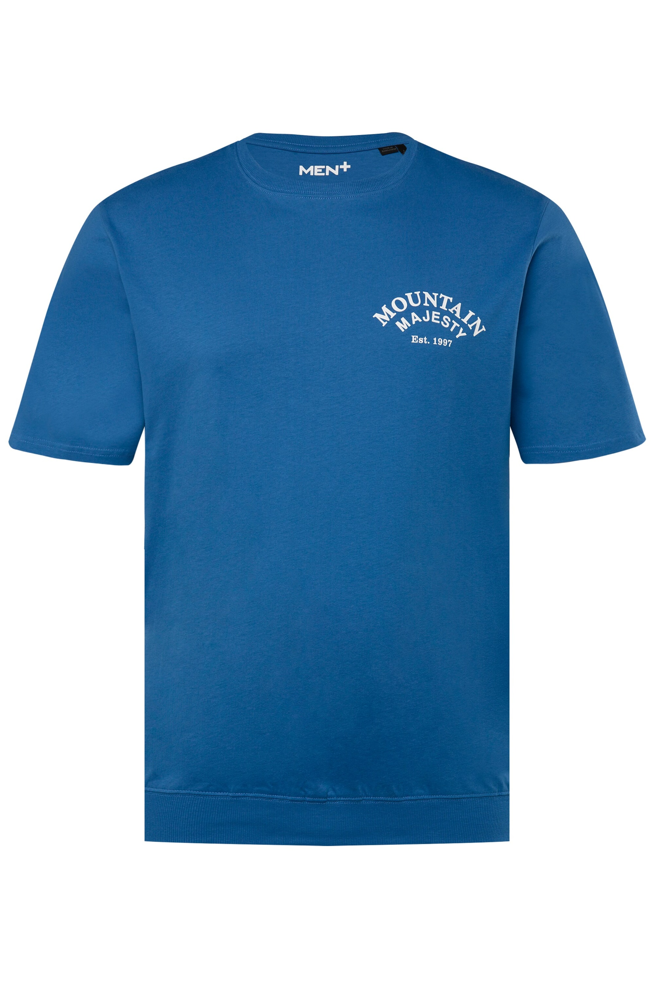 Men Plus Shirt in Blue: front