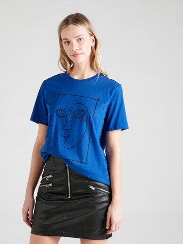 VILA T-Shirt 'SYBIL' in Blau: predná strana
