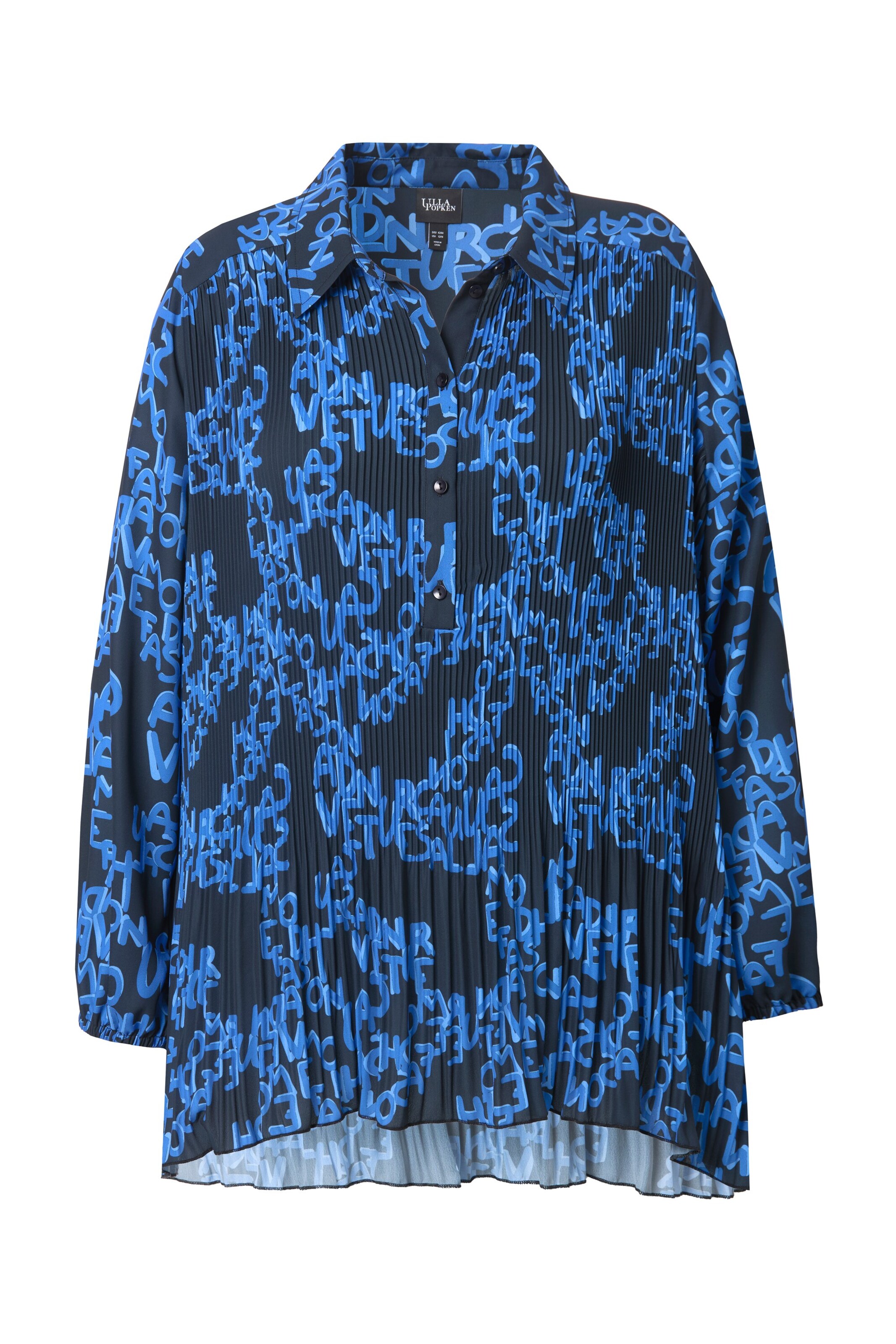 Ulla Popken Tunika – modrá: přední strana