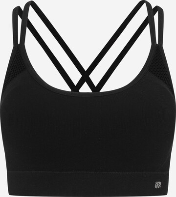 Marika Bustier Sport bh 'ERIN' in Zwart: voorkant