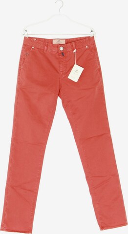 LUIGI BORRELLI NAPOLI Pants in 31 in Red: front