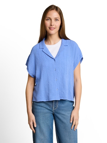 Bluză de la TOM TAILOR DENIM pe albastru: față