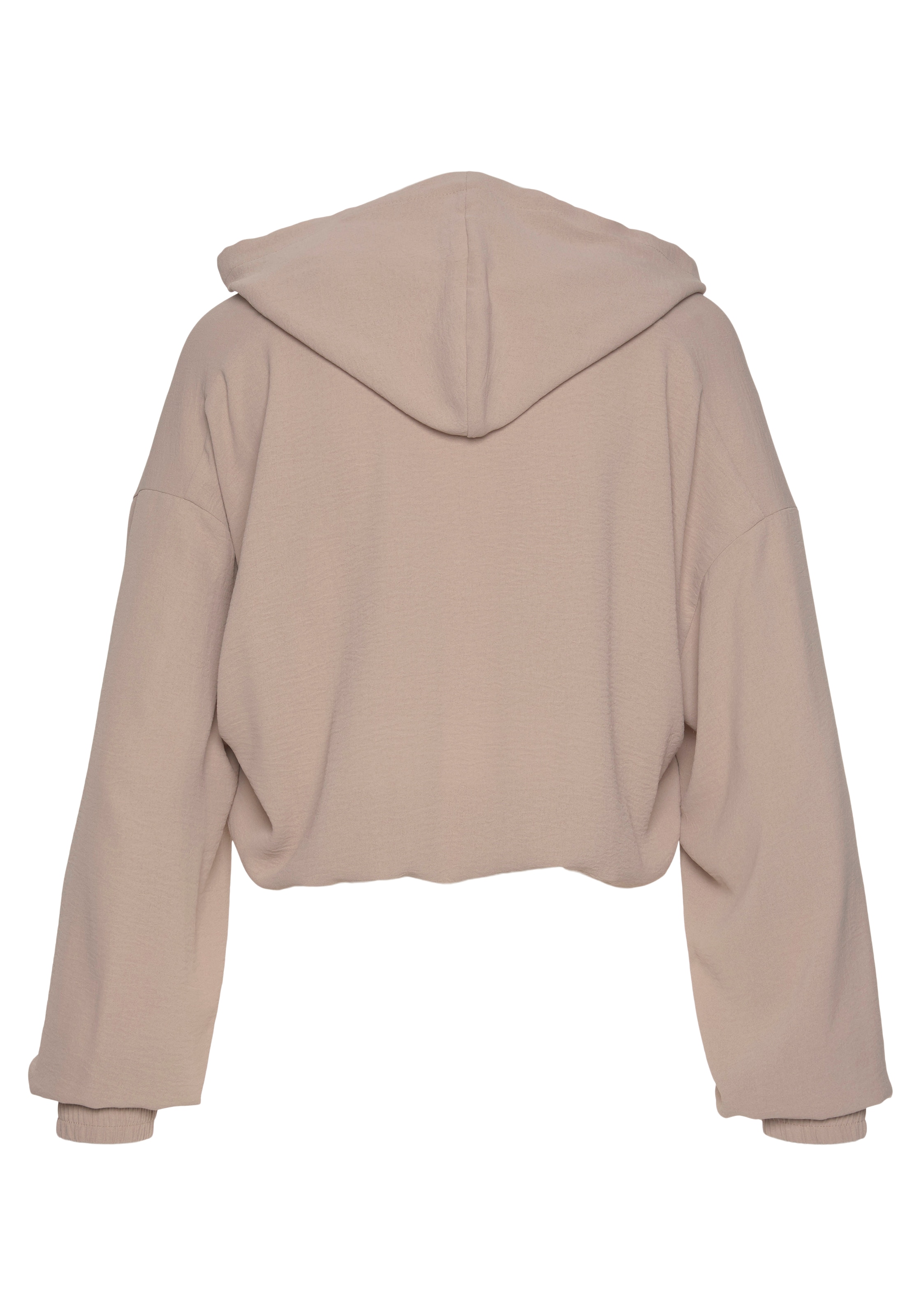 smėlio LASCANA Megztinis be užsegimo