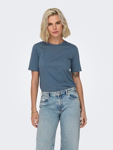 T-shirt ONLY en bleu : devant