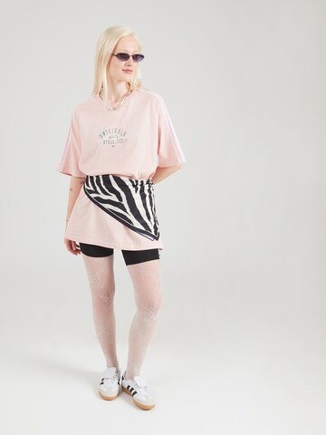Tricou 'RINGER' de la ADIDAS ORIGINALS pe roz
