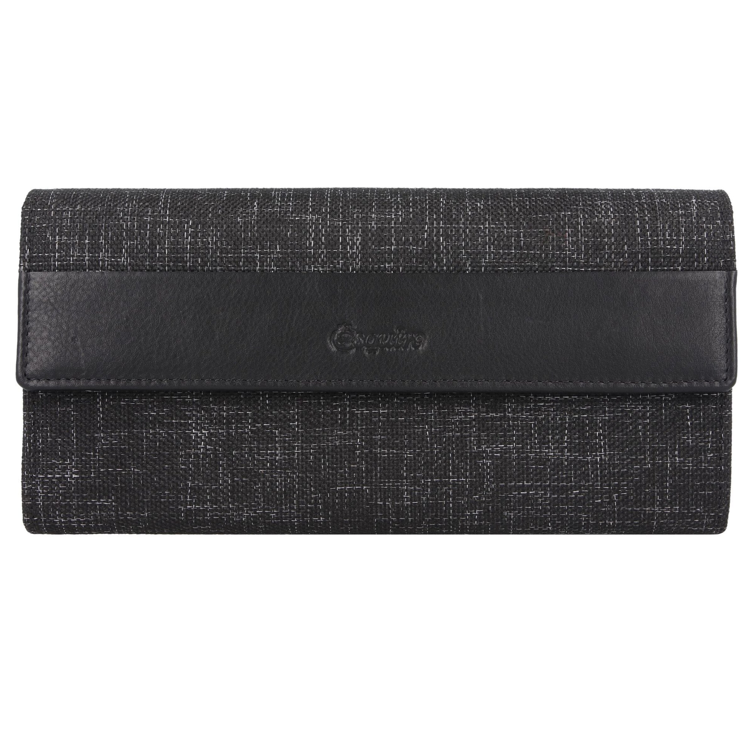 Esquire Portemonnaie 'Fid' in Schwarz: Vorderseite