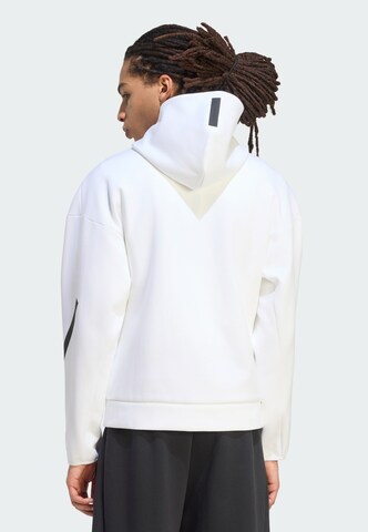 ADIDAS SPORTSWEAR Αθλητική ζακέτα φούτερ 'Z.N.E.' σε λευκό
