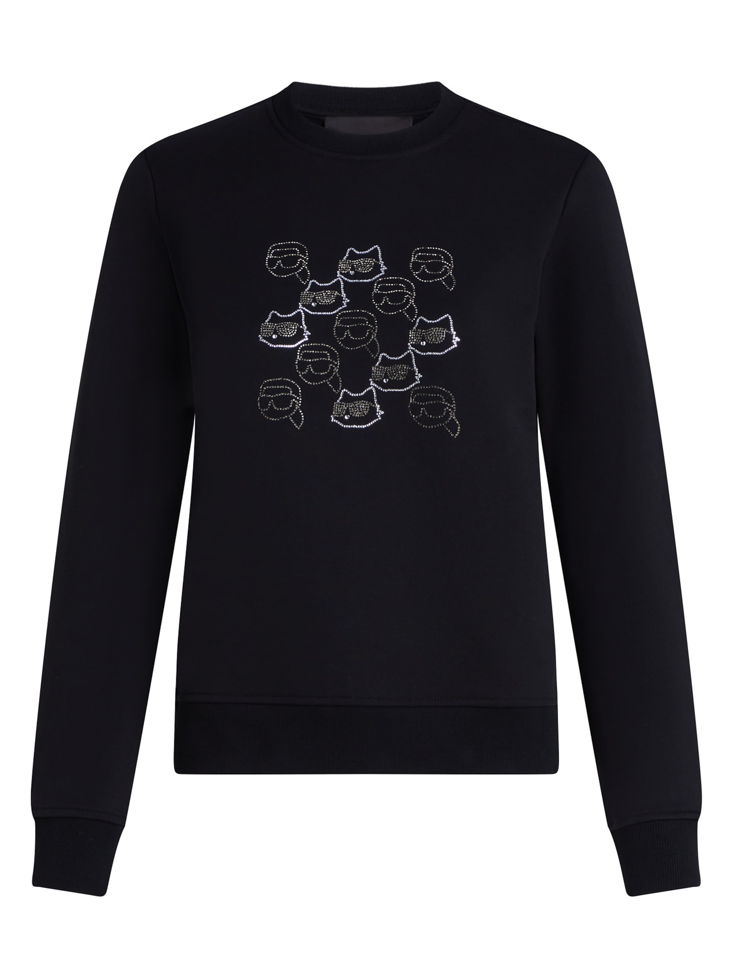 Karl Lagerfeld - Sudadera en negro: frente