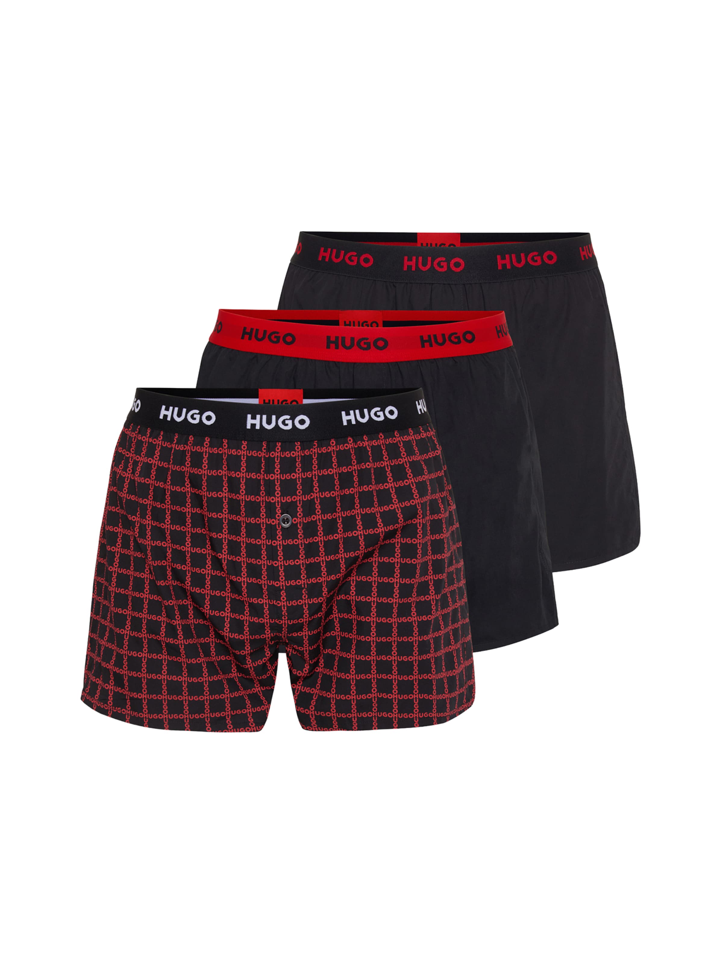 HUGO Boxerky - Červená: predná strana