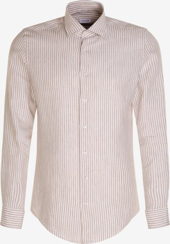 Chemise business SEIDENSTICKER en beige : devant