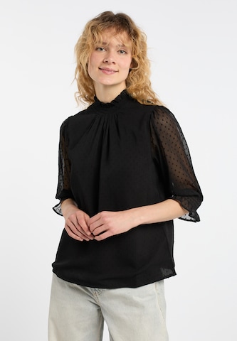 DreiMaster Vintage Blouse in Zwart: voorkant