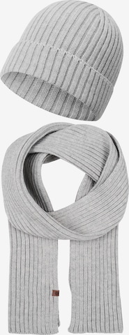 Bonnet 'Geyser' INDICODE JEANS en gris : devant