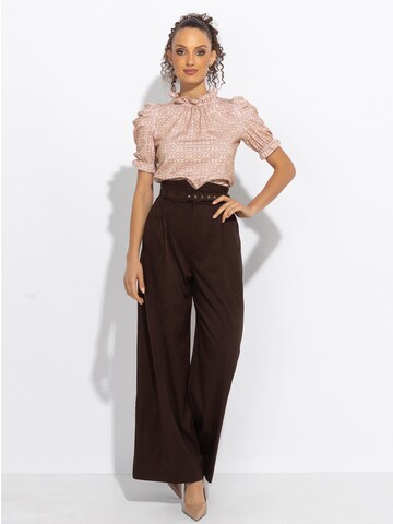JIORO Blus i beige