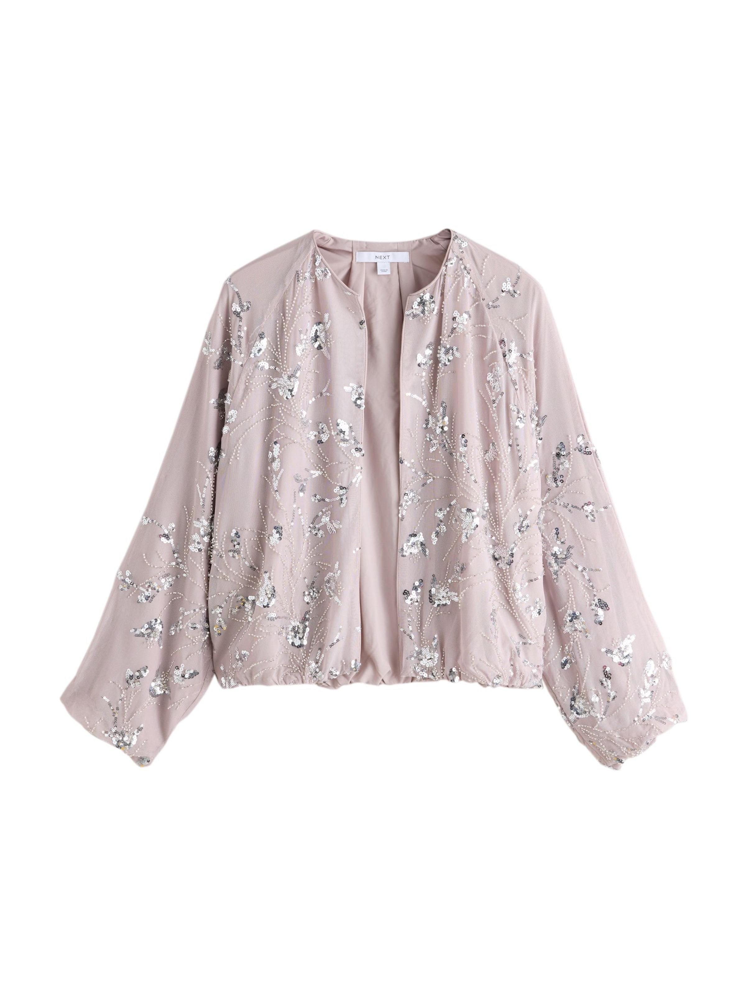 Next Veste mi-saison en S en lilas / argent, Vue avec produit