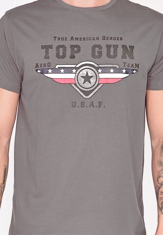 TOP GUN Shirt ' ' in Grey