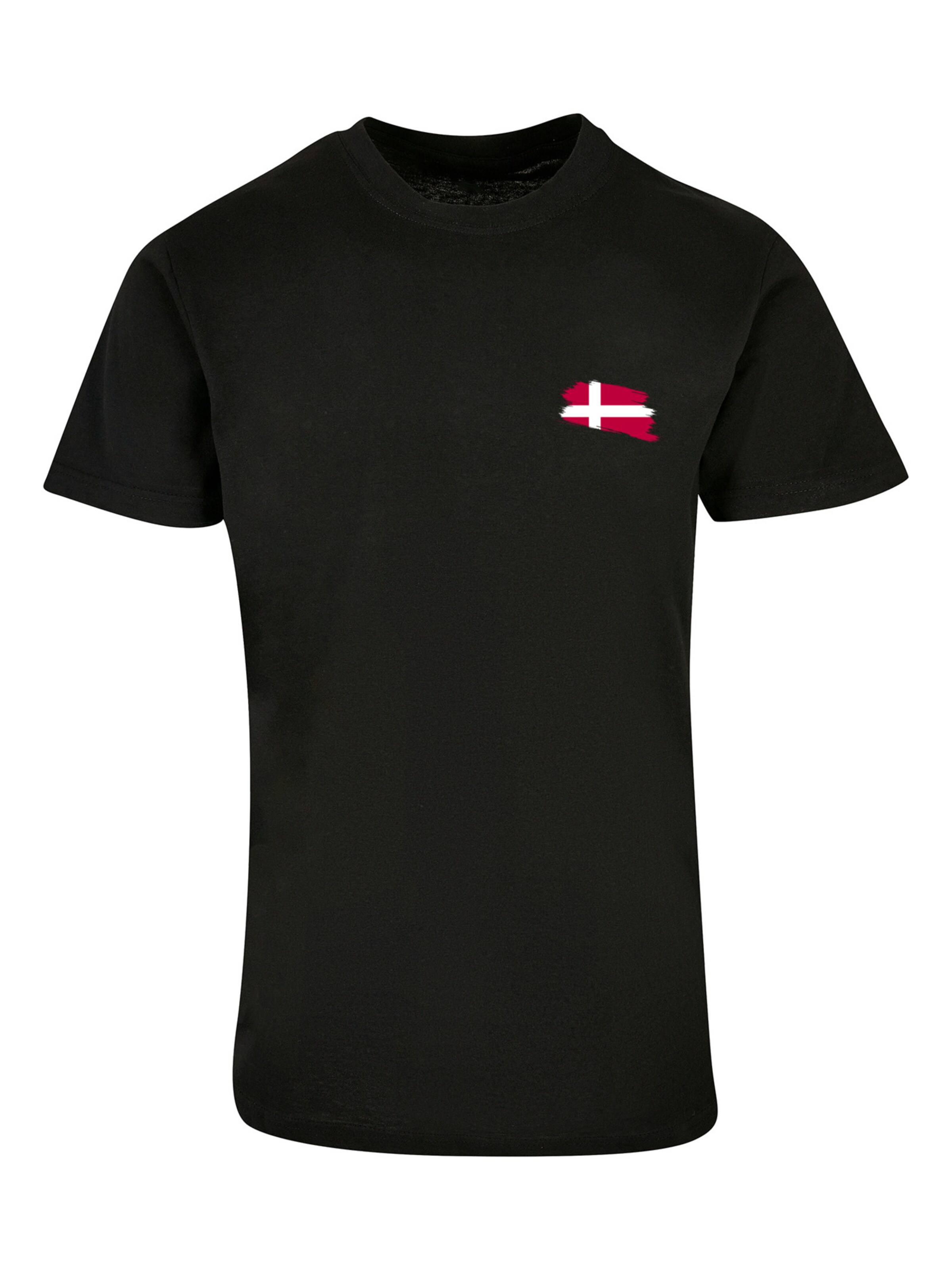 T-Shirt 'Dänemark' F4NT4STIC en noir : devant