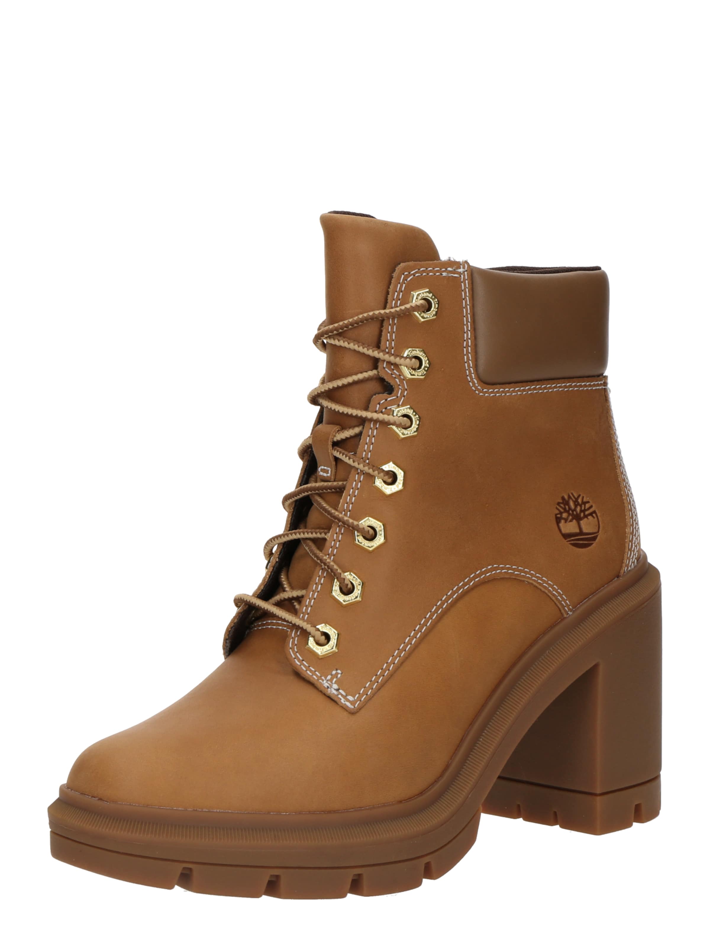 TIMBERLAND Ниски ботуши с връзки в кафяво: отпред