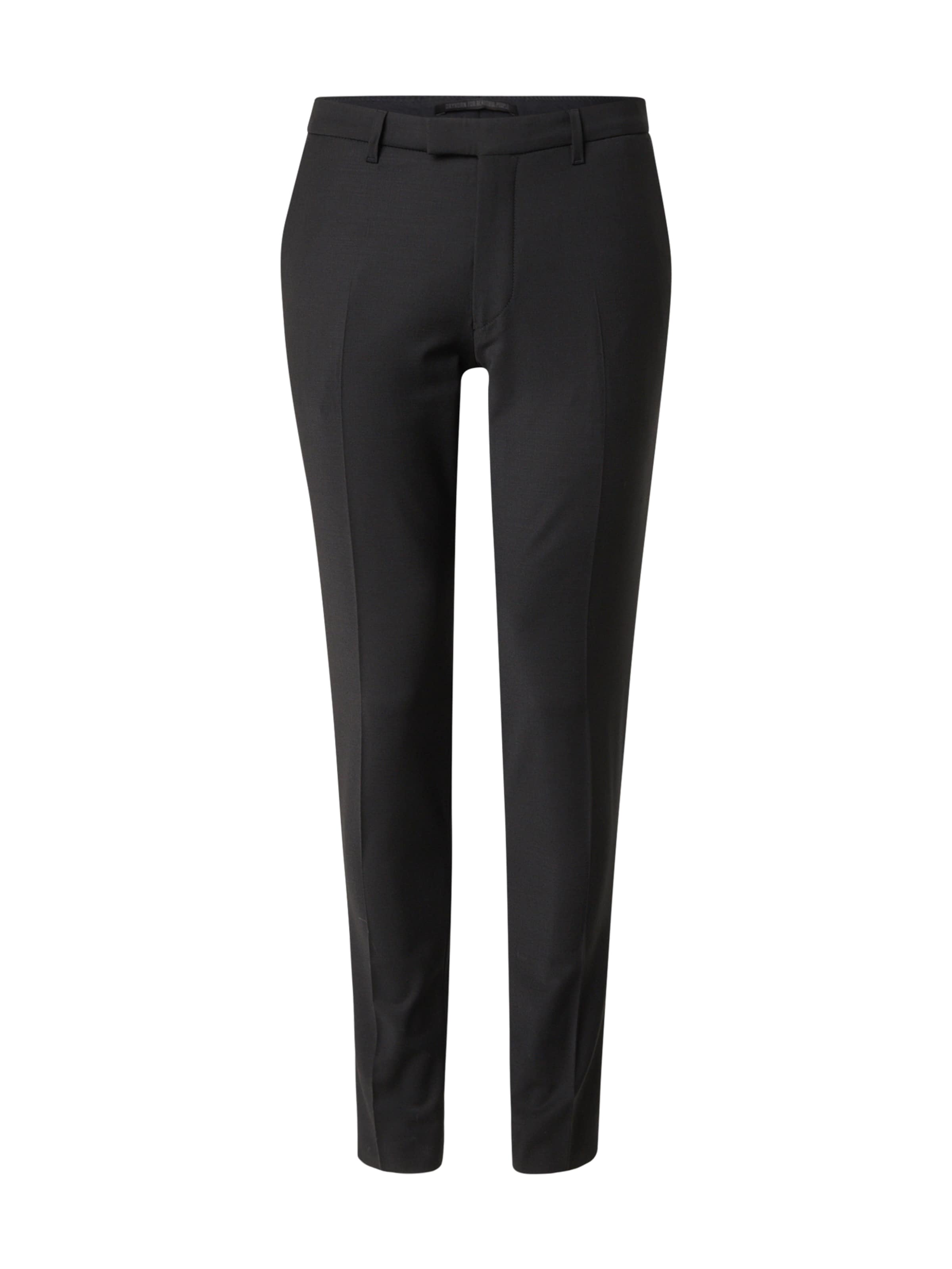 Regular Pantalon à plis 'Piet' DRYKORN en noir : devant